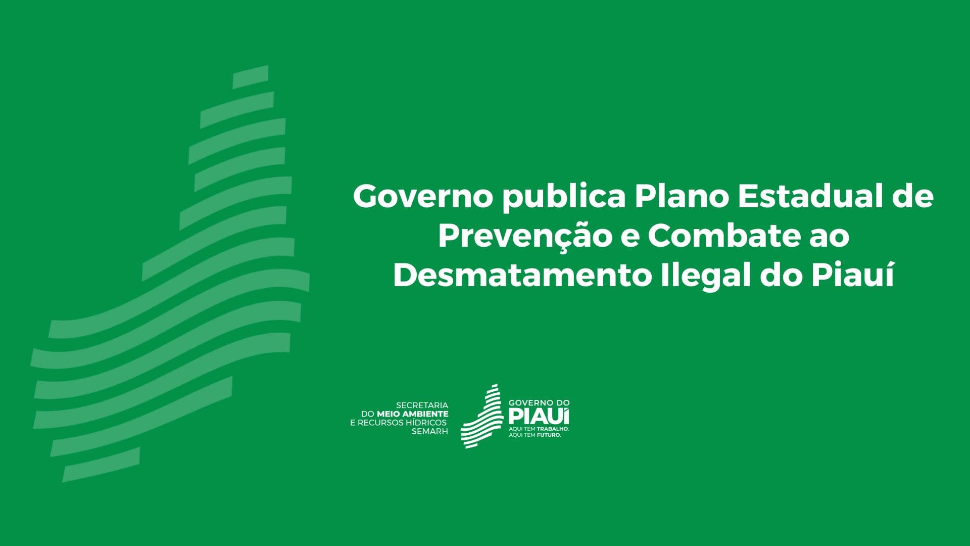 Governo publica Plano Estadual de Prevenção e Combate ao Desmatamento Ilegal do Piauí