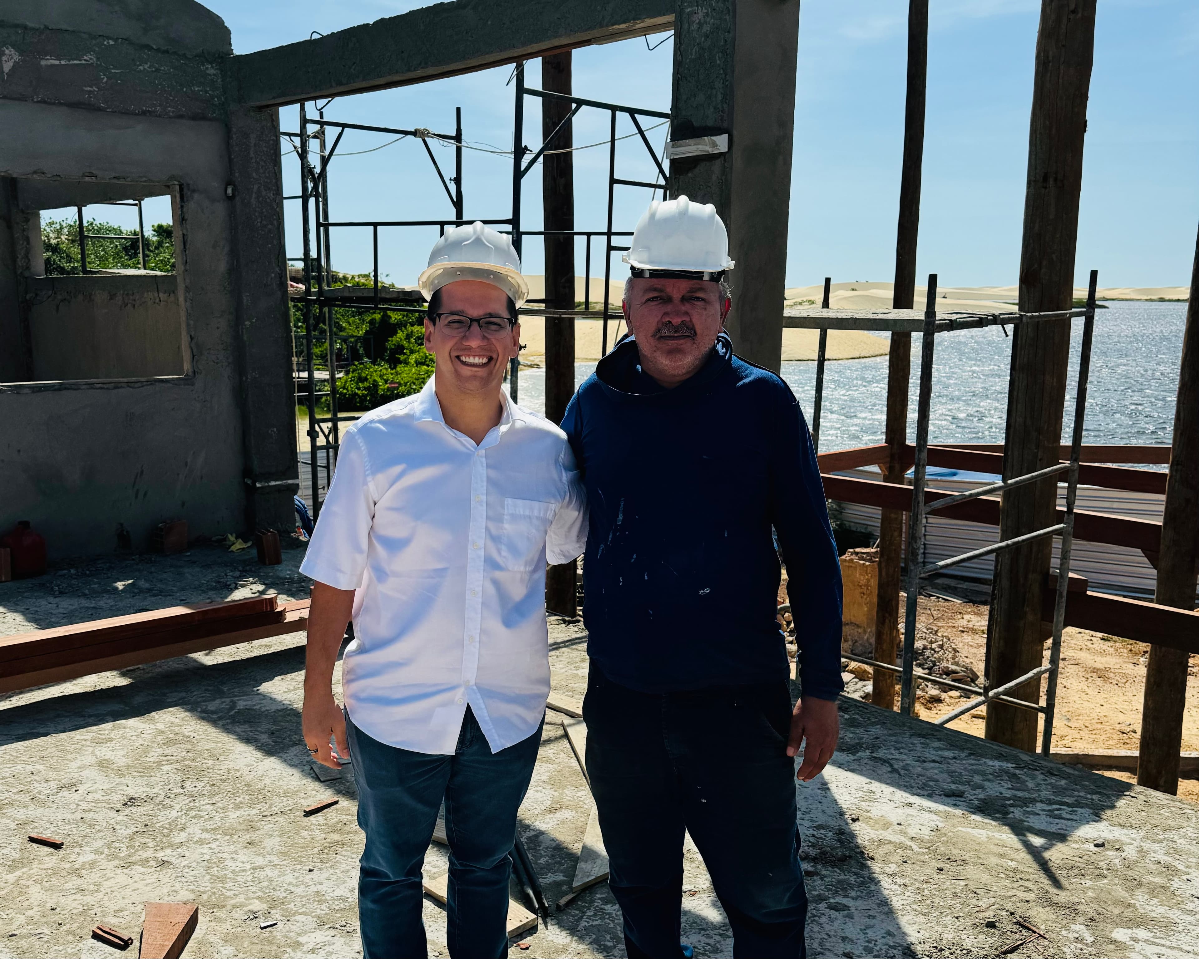 Vistoria à obra de revitalização da Lagoa do Portinho